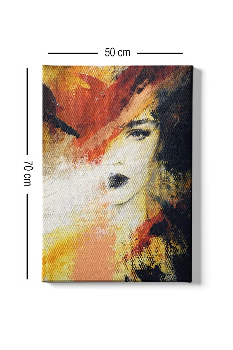 Koristeellinen Canvastaulu 50x70 cm - Monivärinen - Sisustustuotteet - Taulu & taide - Canvas-taulu