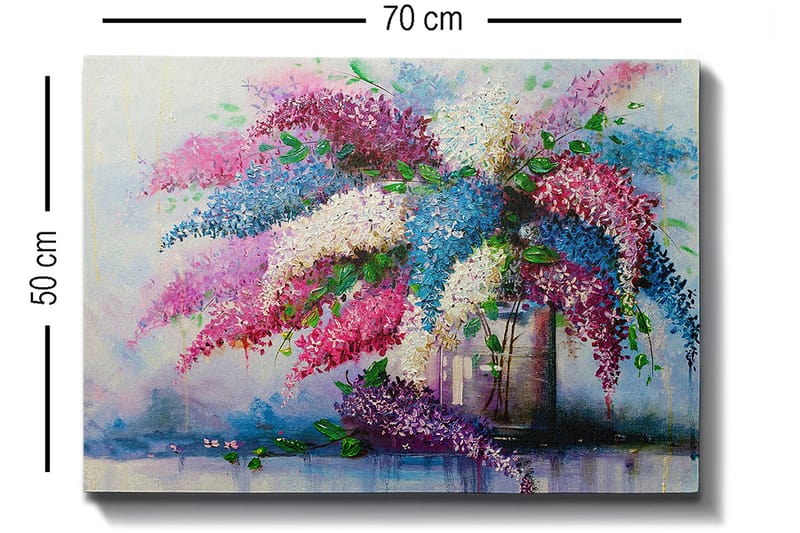 Koristeellinen Canvastaulu 50x70 cm - Monivärinen - Sisustustuotteet - Taulu & taide - Canvas-taulu
