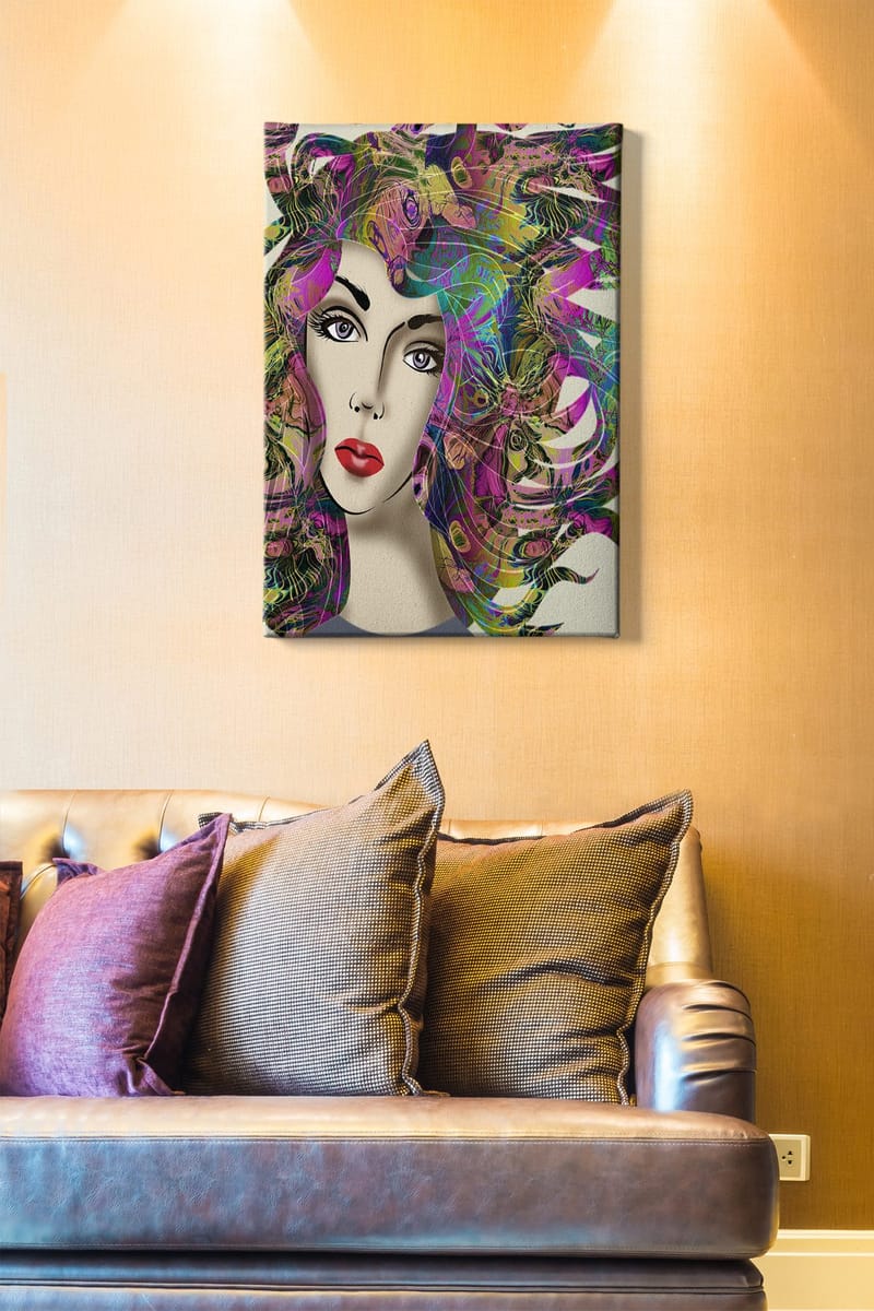 Koristeellinen Canvastaulu 50x70 cm - Monivärinen - Sisustustuotteet - Taulu & taide - Canvas-taulu