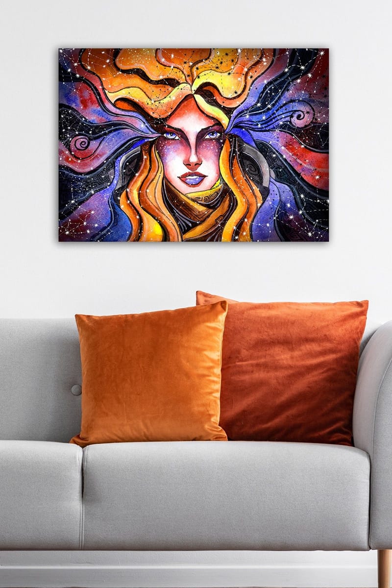 Koristeellinen Canvastaulu 50x70 cm - Monivärinen - Sisustustuotteet - Taulu & taide - Canvas-taulu