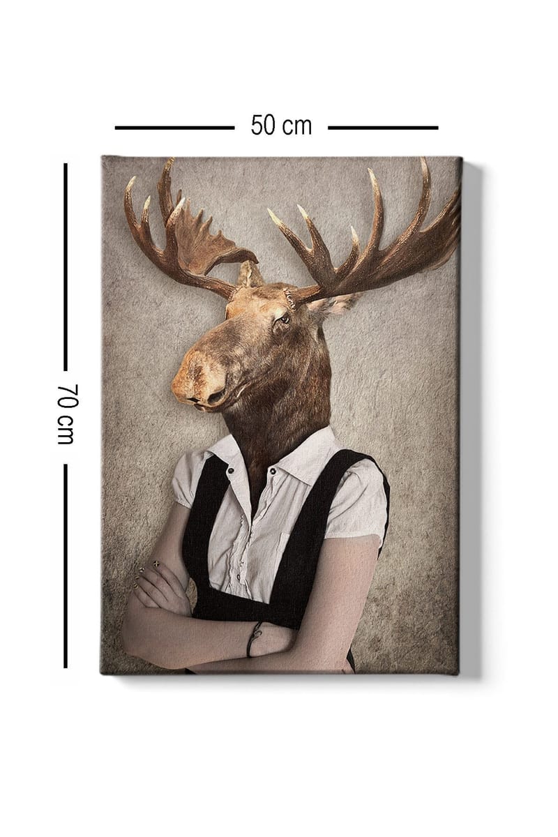 Koristeellinen Canvastaulu 50x70 cm - Monivärinen - Sisustustuotteet - Taulu & taide - Canvas-taulu