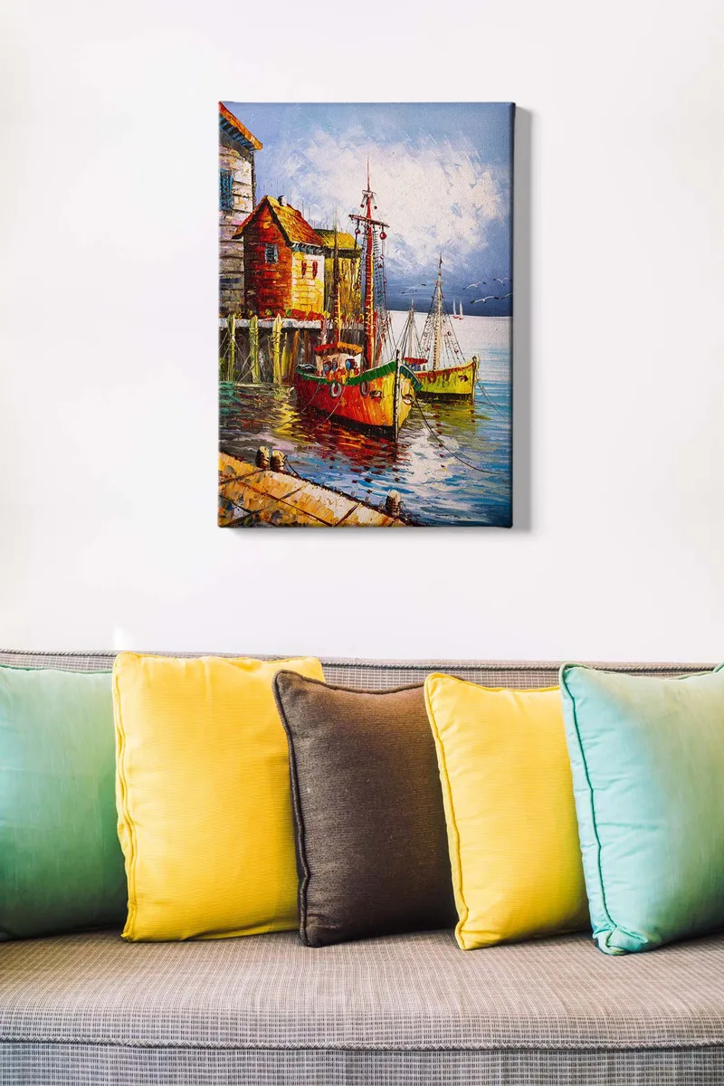 Koristeellinen Canvastaulu 50x70 cm - Monivärinen - Sisustustuotteet - Taulu & taide - Canvas-taulu