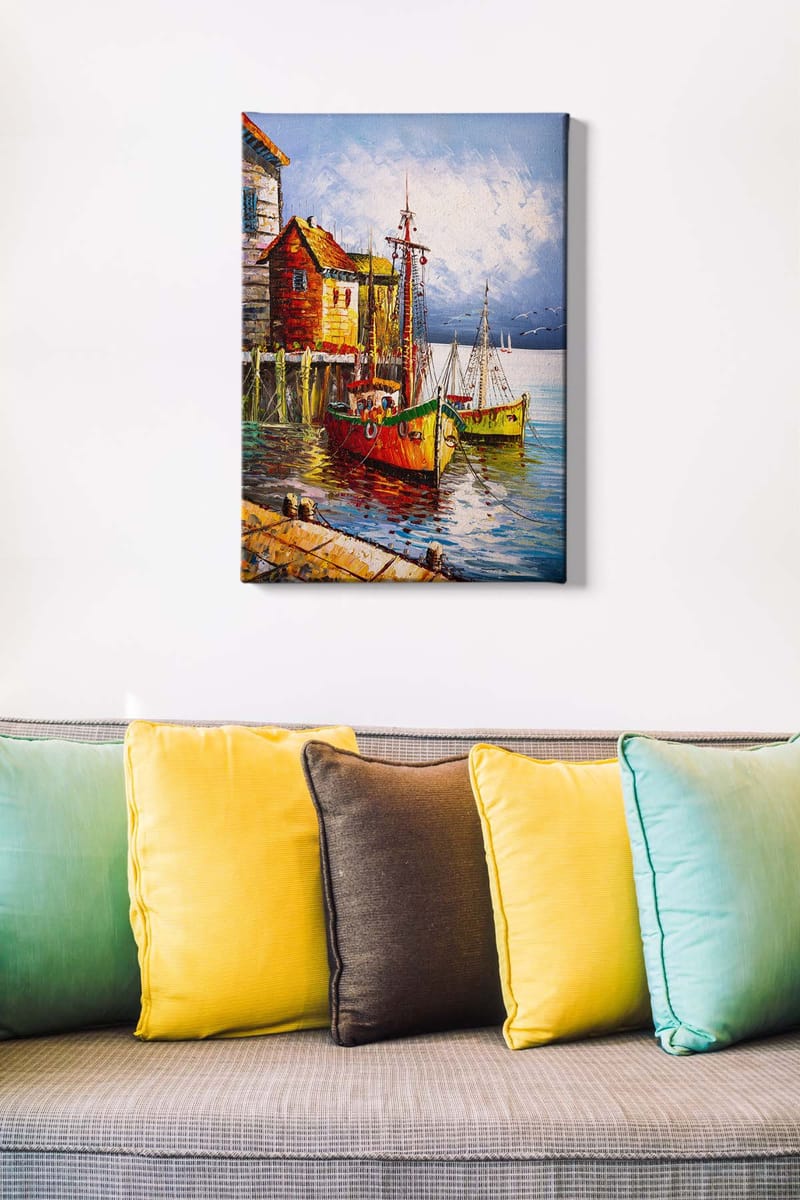 Koristeellinen Canvastaulu 50x70 cm - Monivärinen - Sisustustuotteet - Taulu & taide - Canvas-taulu