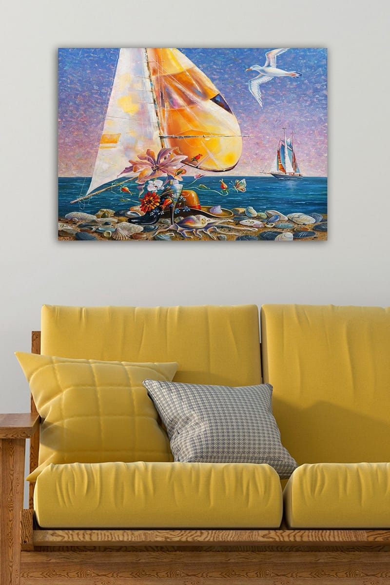 Koristeellinen Canvastaulu 50x70 cm - Monivärinen - Sisustustuotteet - Taulu & taide - Canvas-taulu