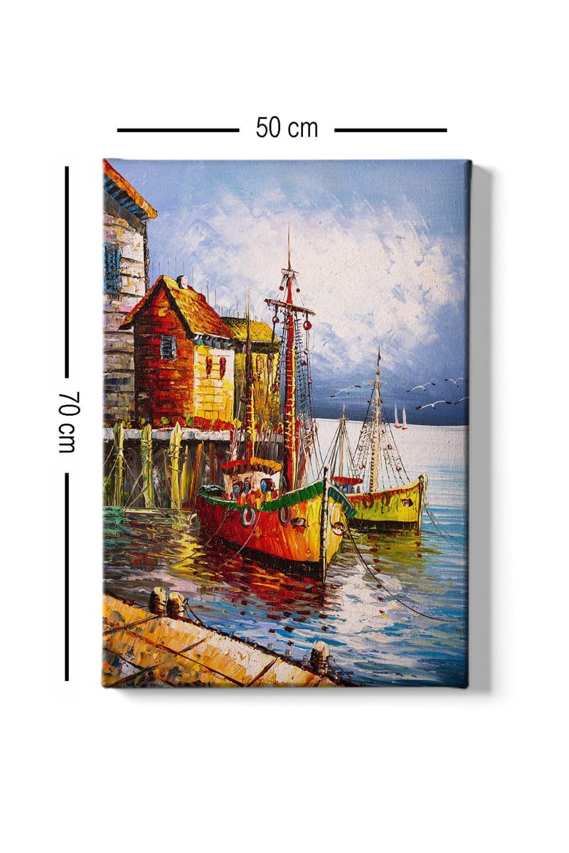 Koristeellinen Canvastaulu 50x70 cm - Monivärinen - Sisustustuotteet - Taulu & taide - Canvas-taulu