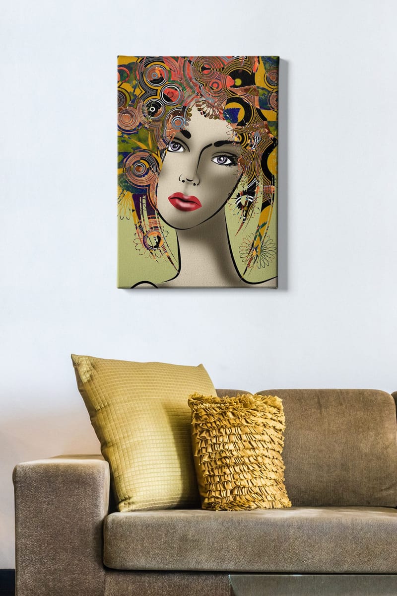 Koristeellinen Canvastaulu 50x70 cm - Monivärinen - Sisustustuotteet - Taulu & taide - Canvas-taulu