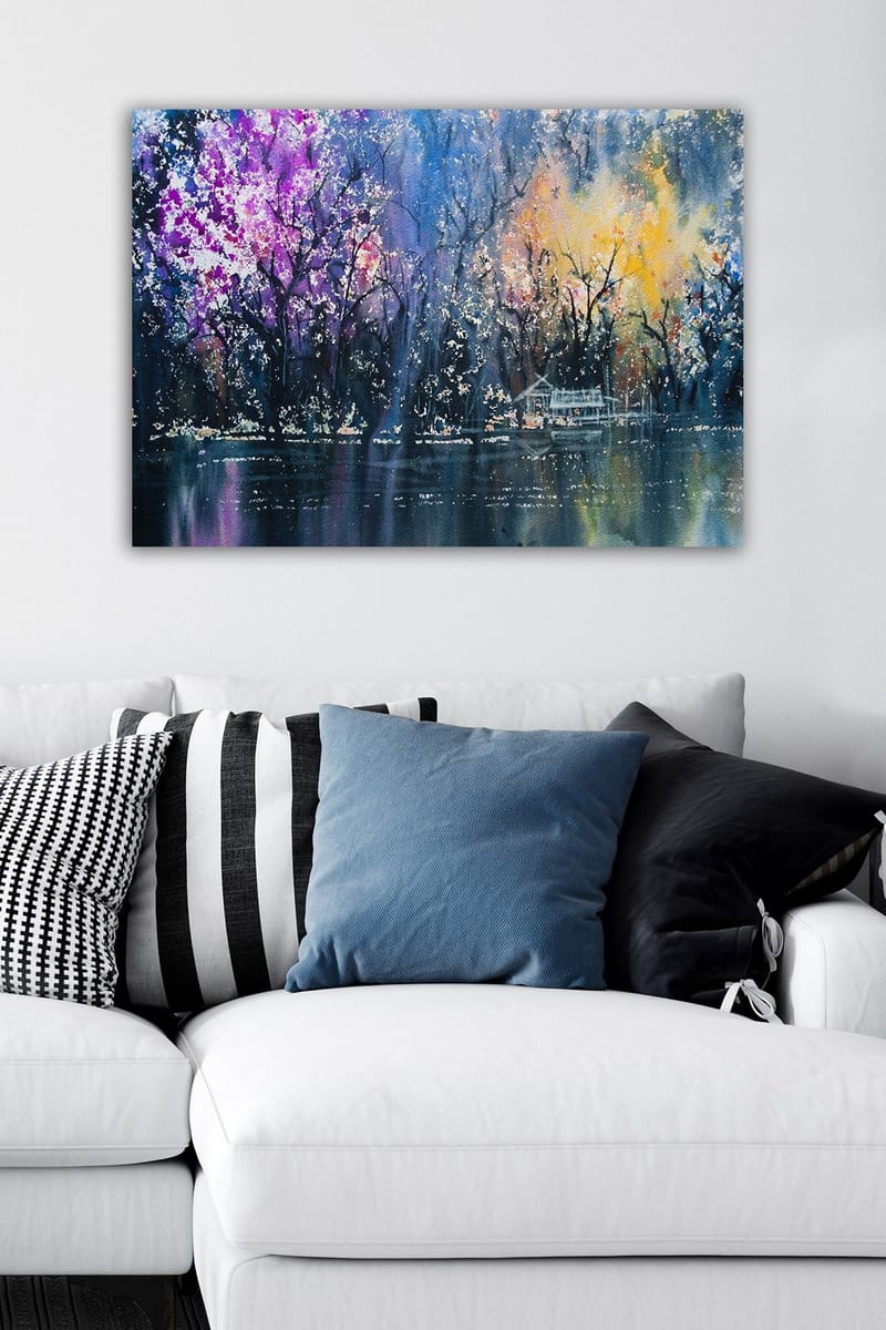 Koristeellinen Canvastaulu 50x70 cm - Monivärinen - Sisustustuotteet - Taulu & taide - Canvas-taulu