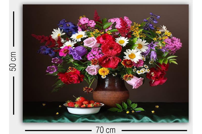 Koristeellinen Canvastaulu 50x70 cm - Monivärinen - Sisustustuotteet - Taulu & taide - Canvas-taulu