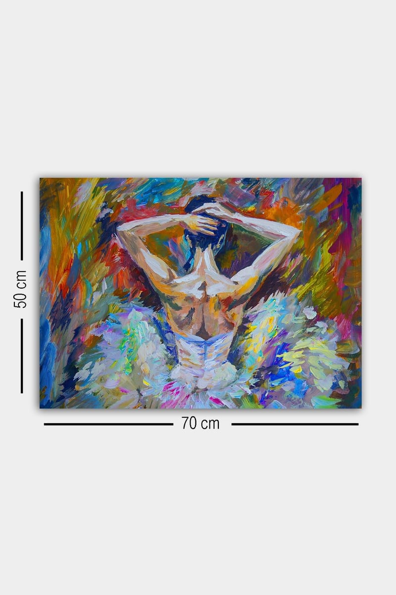 Koristeellinen Canvastaulu 50x70 cm - Monivärinen - Sisustustuotteet - Taulu & taide - Canvas-taulu