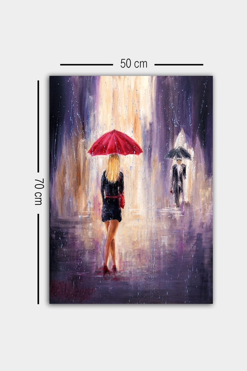 Koristeellinen Canvastaulu 50x70 cm - Monivärinen - Sisustustuotteet - Taulu & taide - Canvas-taulu