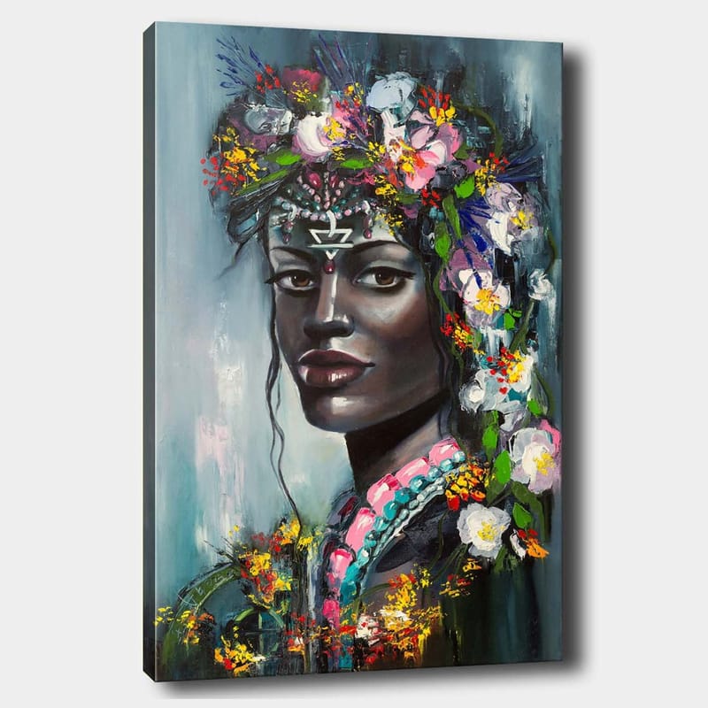 Koristeellinen Canvastaulu 70x100 cm - Monivärinen - Sisustustuotteet - Taulu & taide - Canvas-taulu