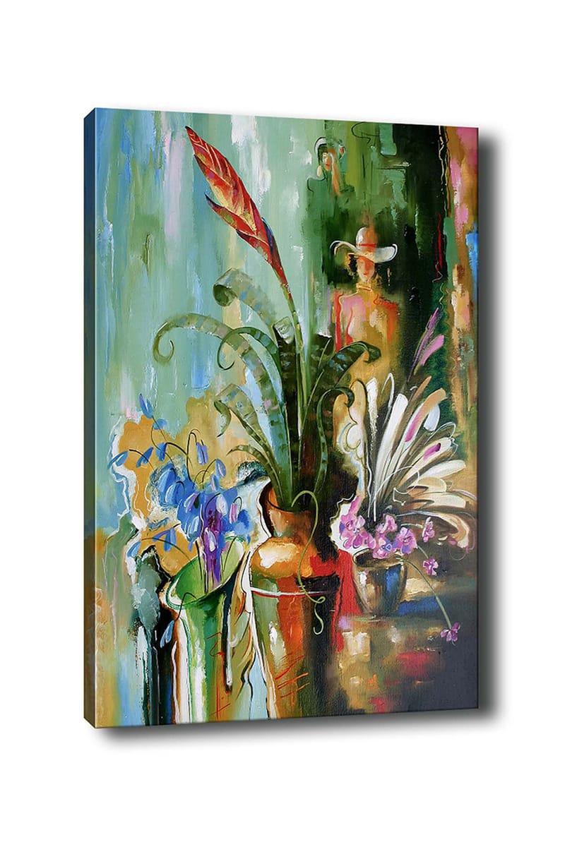 Koristeellinen Canvastaulu 70x100 cm - Monivärinen - Sisustustuotteet - Taulu & taide - Canvas-taulu