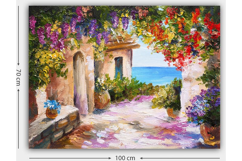 Koristeellinen Canvastaulu 70x100 cm - Monivärinen - Sisustustuotteet - Taulu & taide - Canvas-taulu