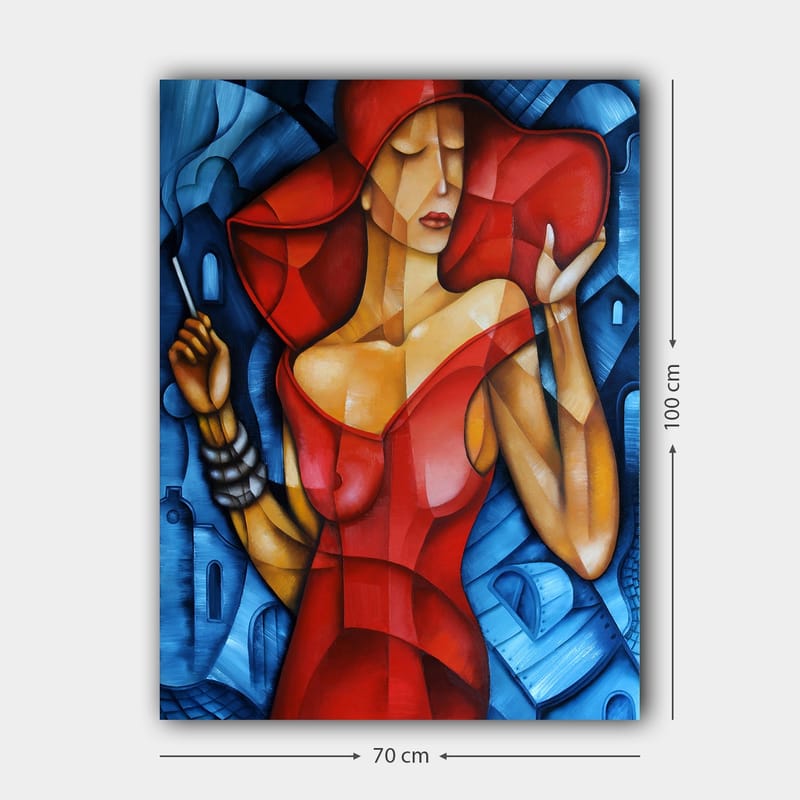 Koristeellinen Canvastaulu 70x100 cm - Monivärinen - Sisustustuotteet - Taulu & taide - Canvas-taulu
