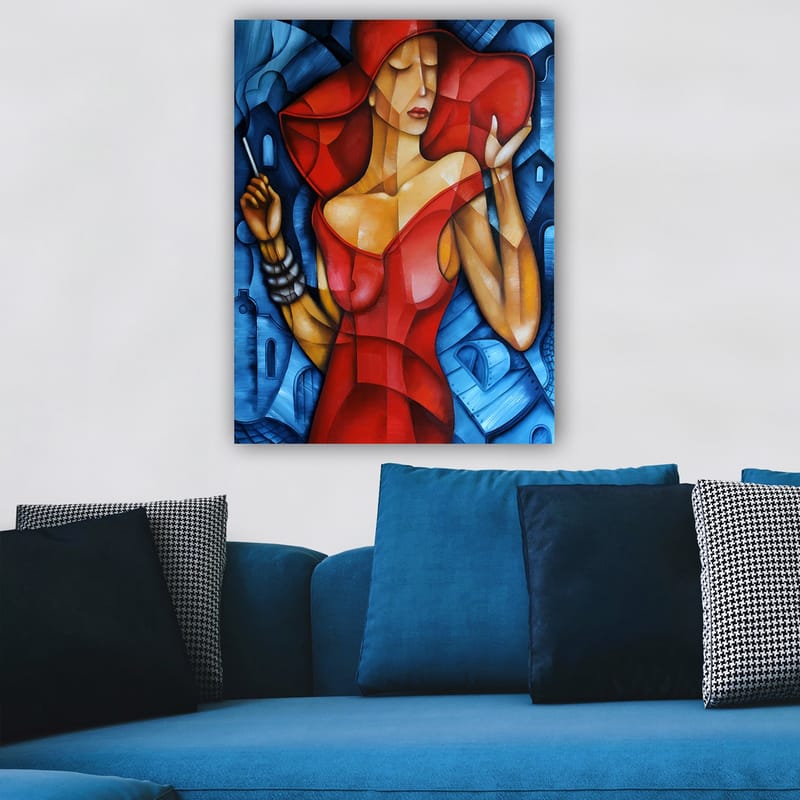 Koristeellinen Canvastaulu 70x100 cm - Monivärinen - Sisustustuotteet - Taulu & taide - Canvas-taulu