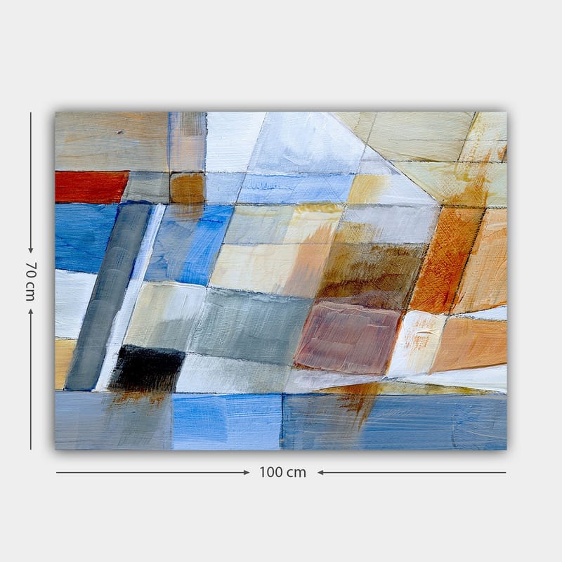 Koristeellinen Canvastaulu 70x100 cm - Monivärinen - Sisustustuotteet - Taulu & taide - Canvas-taulu