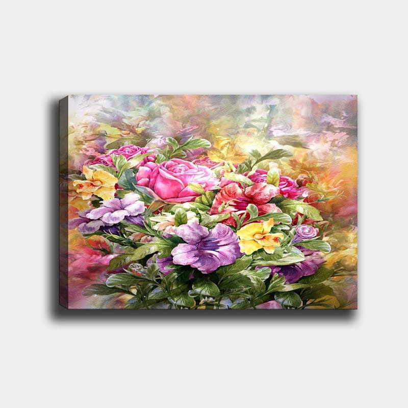 Koristeellinen Canvastaulu 70x100 cm - Monivärinen - Sisustustuotteet - Taulu & taide - Canvas-taulu