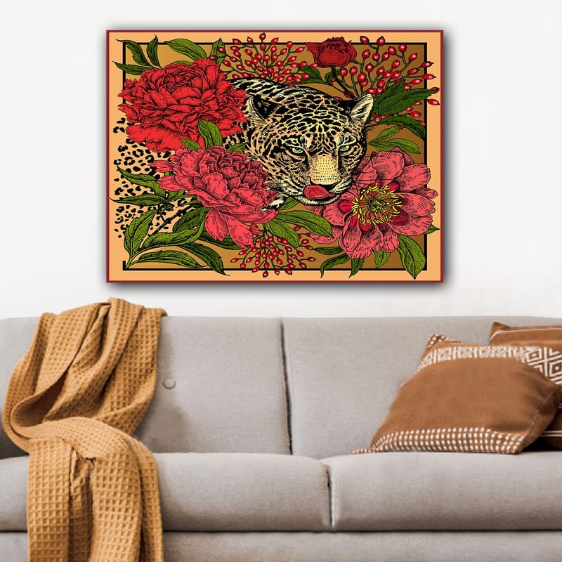 Koristeellinen Canvastaulu 70x100 cm - Monivärinen - Sisustustuotteet - Taulu & taide - Canvas-taulu
