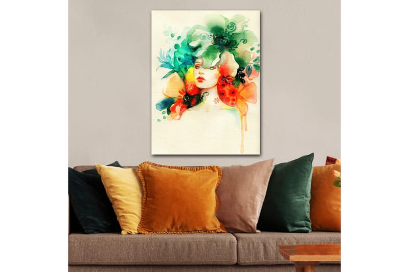 Koristeellinen Canvastaulu 70x100 cm - Monivärinen - Sisustustuotteet - Taulu & taide - Canvas-taulu
