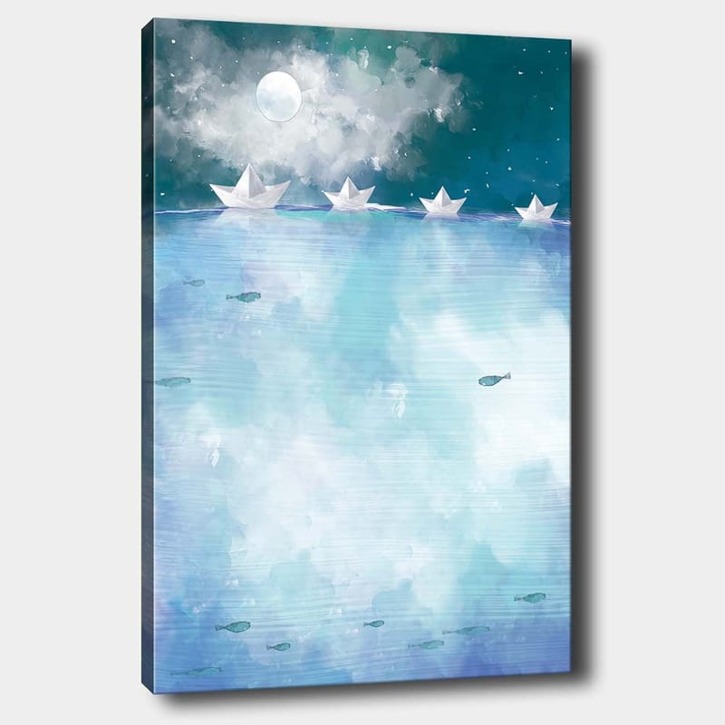 Koristeellinen Canvastaulu 70x100 cm - Monivärinen - Sisustustuotteet - Taulu & taide - Canvas-taulu