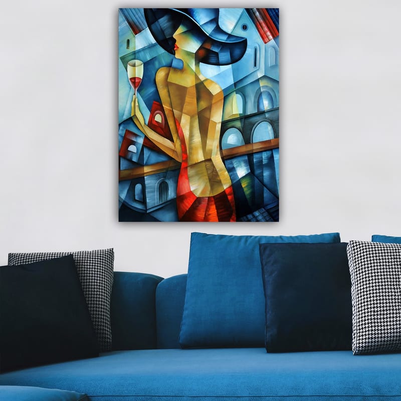 Koristeellinen Canvastaulu 70x100 cm - Monivärinen - Sisustustuotteet - Taulu & taide - Canvas-taulu