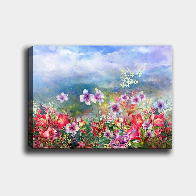 Koristeellinen Canvastaulu 70x100 cm - Monivärinen - Sisustustuotteet - Taulu & taide - Canvas-taulu