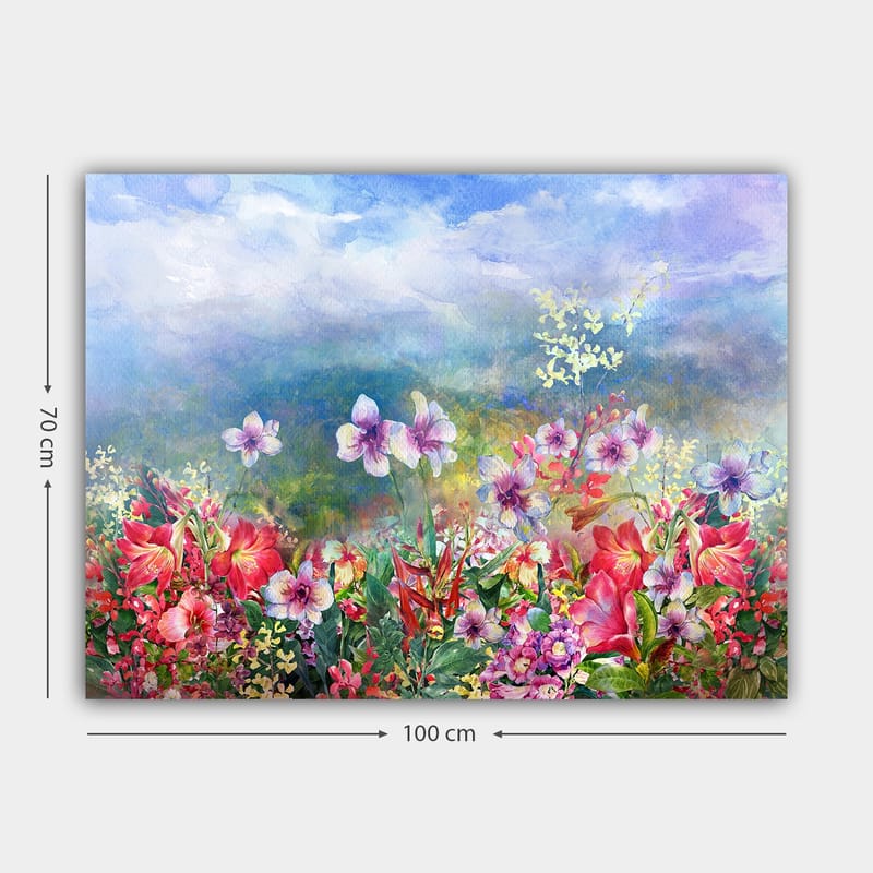 Koristeellinen Canvastaulu 70x100 cm - Monivärinen - Sisustustuotteet - Taulu & taide - Canvas-taulu