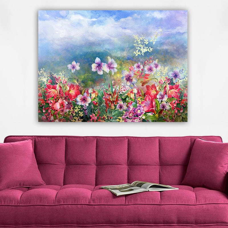 Koristeellinen Canvastaulu 70x100 cm - Monivärinen - Sisustustuotteet - Taulu & taide - Canvas-taulu
