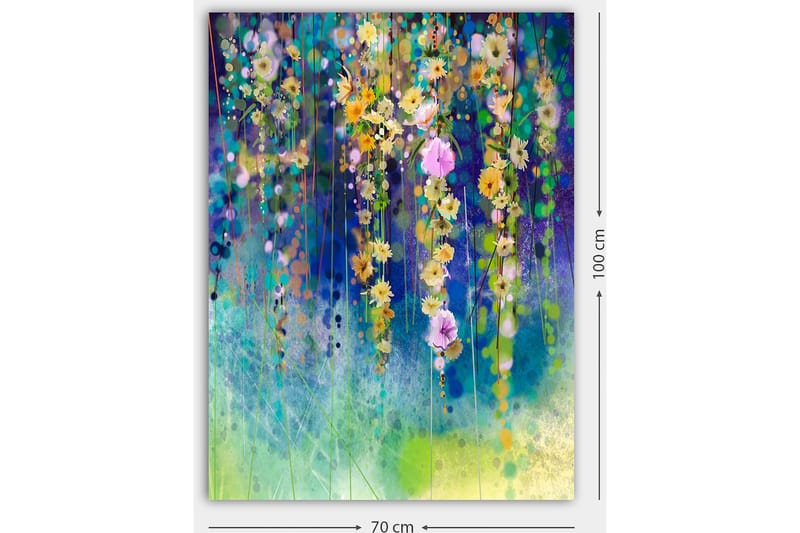 Koristeellinen Canvastaulu 70x100 cm - Monivärinen - Sisustustuotteet - Taulu & taide - Canvas-taulu