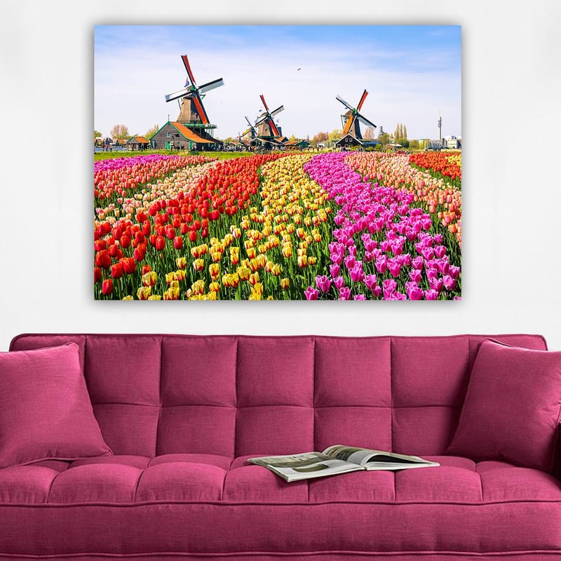 Koristeellinen Canvastaulu 70x100 cm - Monivärinen - Sisustustuotteet - Taulu & taide - Canvas-taulu