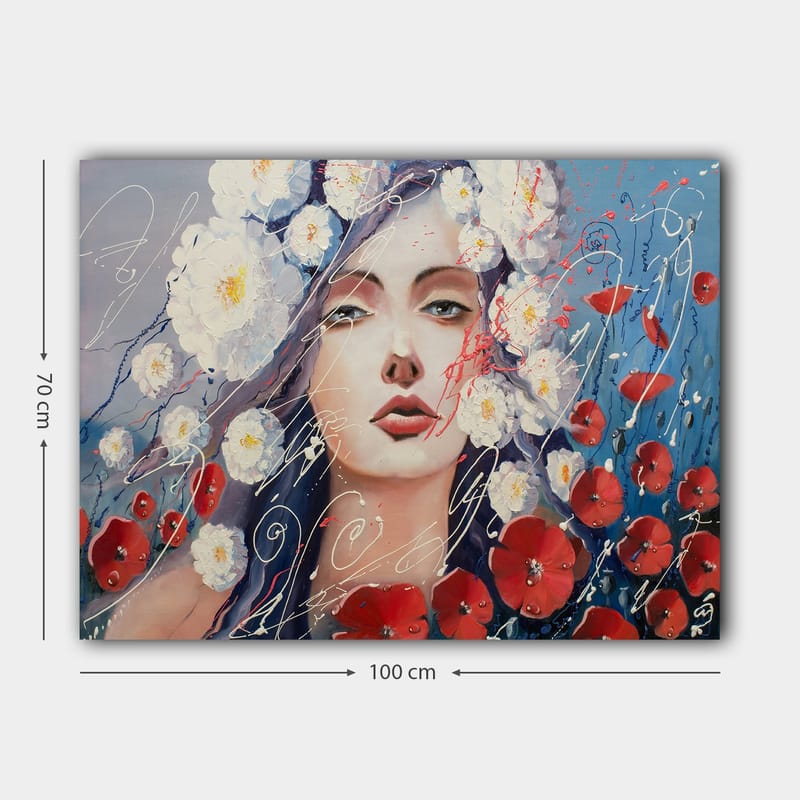 Koristeellinen Canvastaulu 70x100 cm - Monivärinen - Sisustustuotteet - Taulu & taide - Canvas-taulu