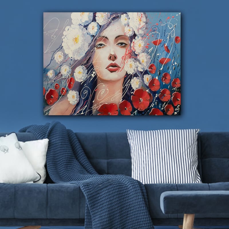 Koristeellinen Canvastaulu 70x100 cm - Monivärinen - Sisustustuotteet - Taulu & taide - Canvas-taulu