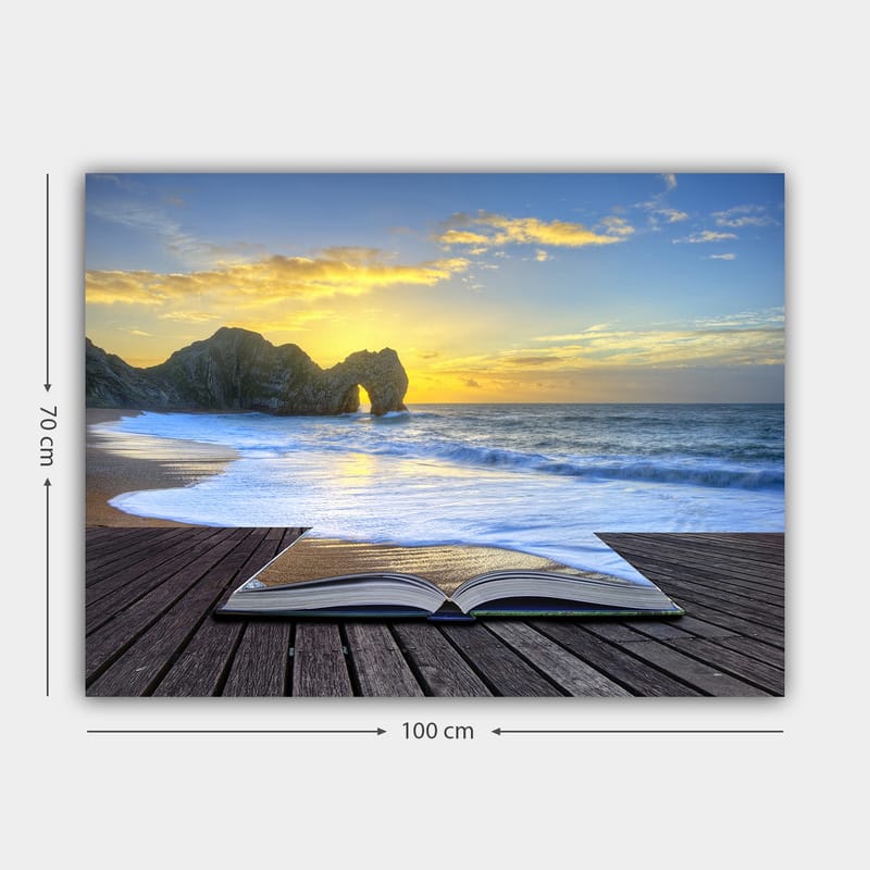 Koristeellinen Canvastaulu 70x100 cm - Monivärinen - Sisustustuotteet - Taulu & taide - Canvas-taulu