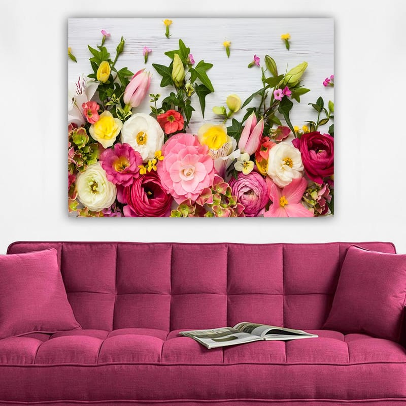 Koristeellinen Canvastaulu 70x100 cm - Monivärinen - Sisustustuotteet - Taulu & taide - Canvas-taulu