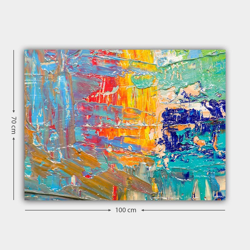 Koristeellinen Canvastaulu 70x100 cm - Monivärinen - Sisustustuotteet - Taulu & taide - Canvas-taulu