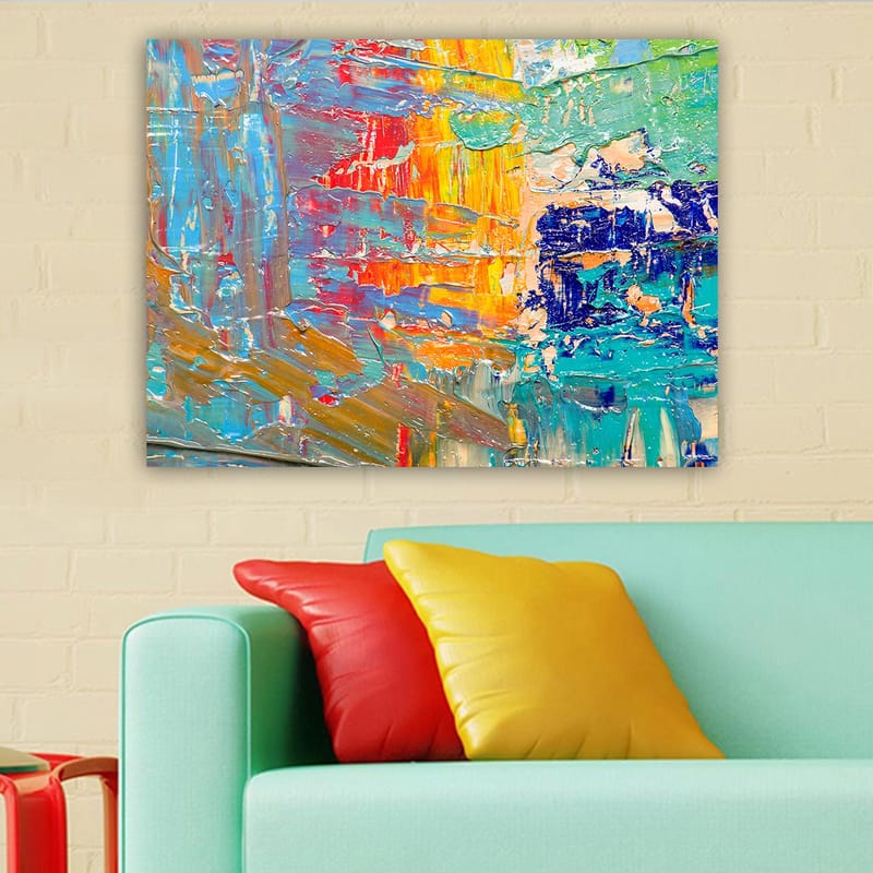 Koristeellinen Canvastaulu 70x100 cm - Monivärinen - Sisustustuotteet - Taulu & taide - Canvas-taulu