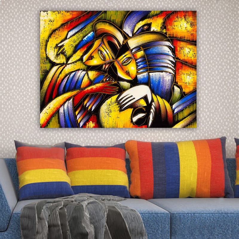 Koristeellinen Canvastaulu 70x100 cm - Monivärinen - Sisustustuotteet - Taulu & taide - Canvas-taulu