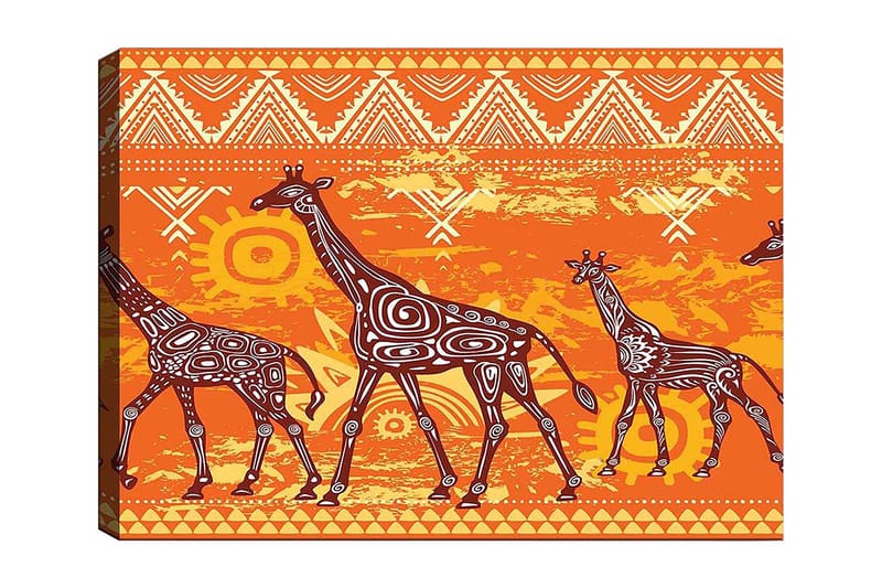 Koristeellinen Canvastaulu 70x100 cm - Monivärinen - Sisustustuotteet - Taulu & taide - Canvas-taulu