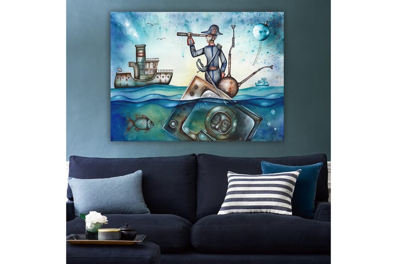 Koristeellinen Canvastaulu 70x100 cm - Monivärinen - Sisustustuotteet - Taulu & taide - Canvas-taulu