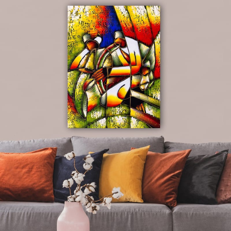 Koristeellinen Canvastaulu 70x100 cm - Monivärinen - Sisustustuotteet - Taulu & taide - Canvas-taulu