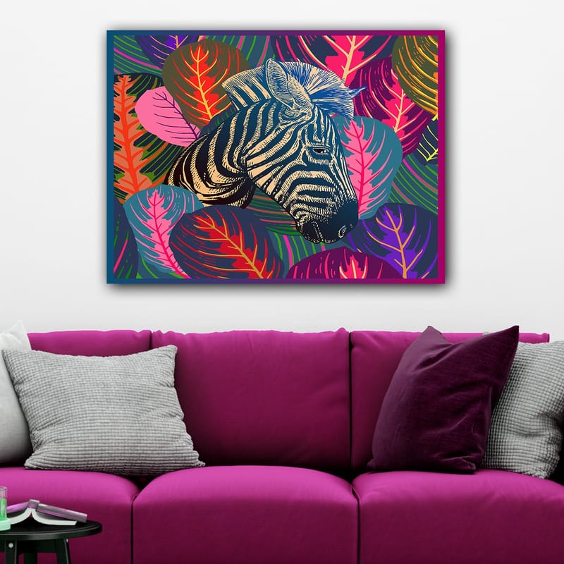 Koristeellinen Canvastaulu 70x100 cm - Monivärinen - Sisustustuotteet - Taulu & taide - Canvas-taulu