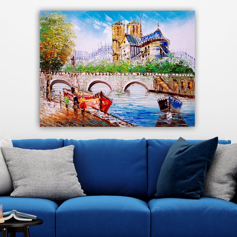 Koristeellinen Canvastaulu 70x100 cm - Monivärinen - Sisustustuotteet - Taulu & taide - Canvas-taulu