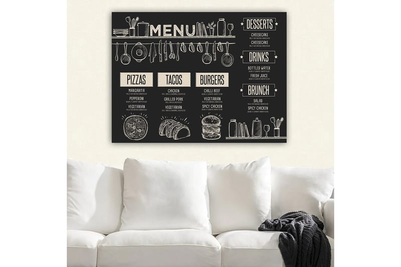 Koristeellinen Canvastaulu 70x100 cm - Monivärinen - Sisustustuotteet - Taulu & taide - Canvas-taulu