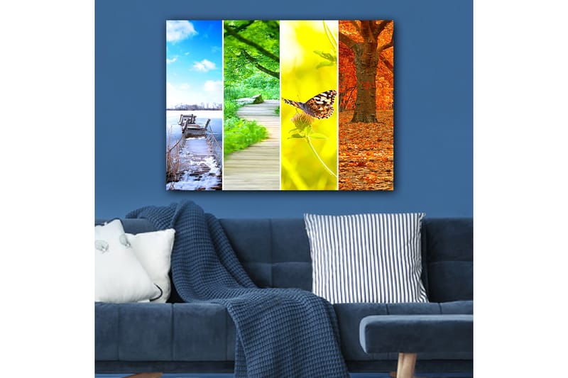 Koristeellinen Canvastaulu 70x100 cm - Monivärinen - Sisustustuotteet - Taulu & taide - Canvas-taulu