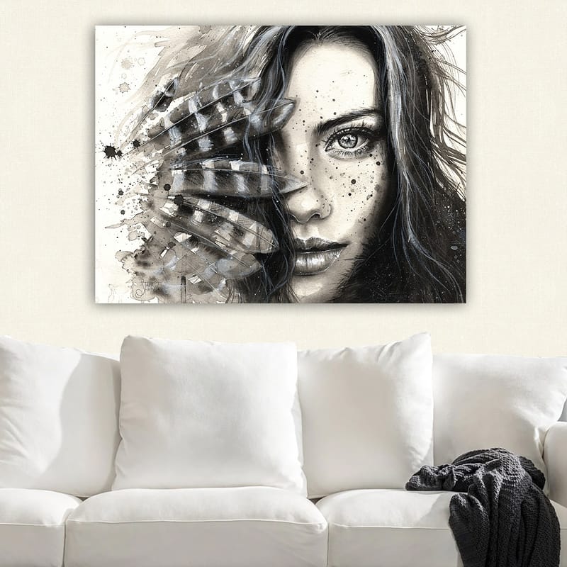 Koristeellinen Canvastaulu 70x100 cm - Monivärinen - Sisustustuotteet - Taulu & taide - Canvas-taulu