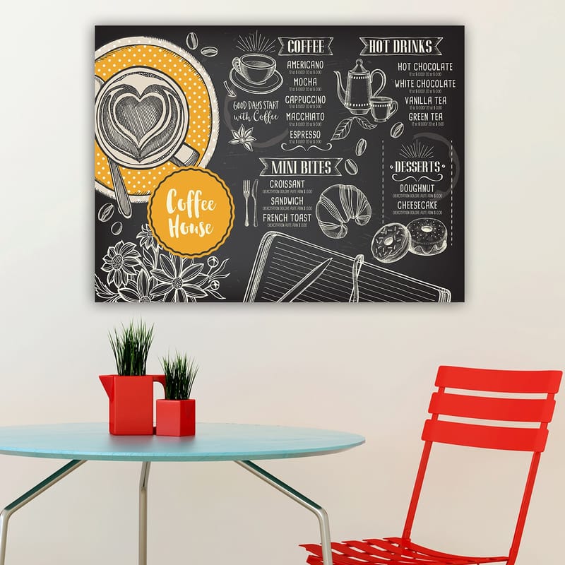 Koristeellinen Canvastaulu 70x100 cm - Monivärinen - Sisustustuotteet - Taulu & taide - Canvas-taulu