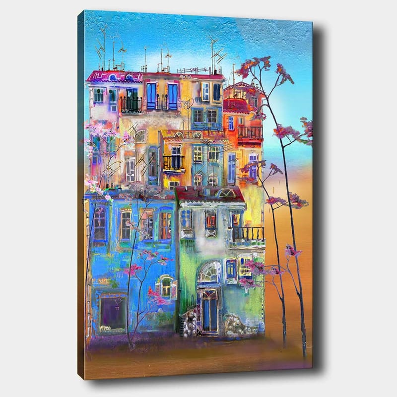Koristeellinen Canvastaulu 70x100 cm - Monivärinen - Sisustustuotteet - Taulu & taide - Canvas-taulu