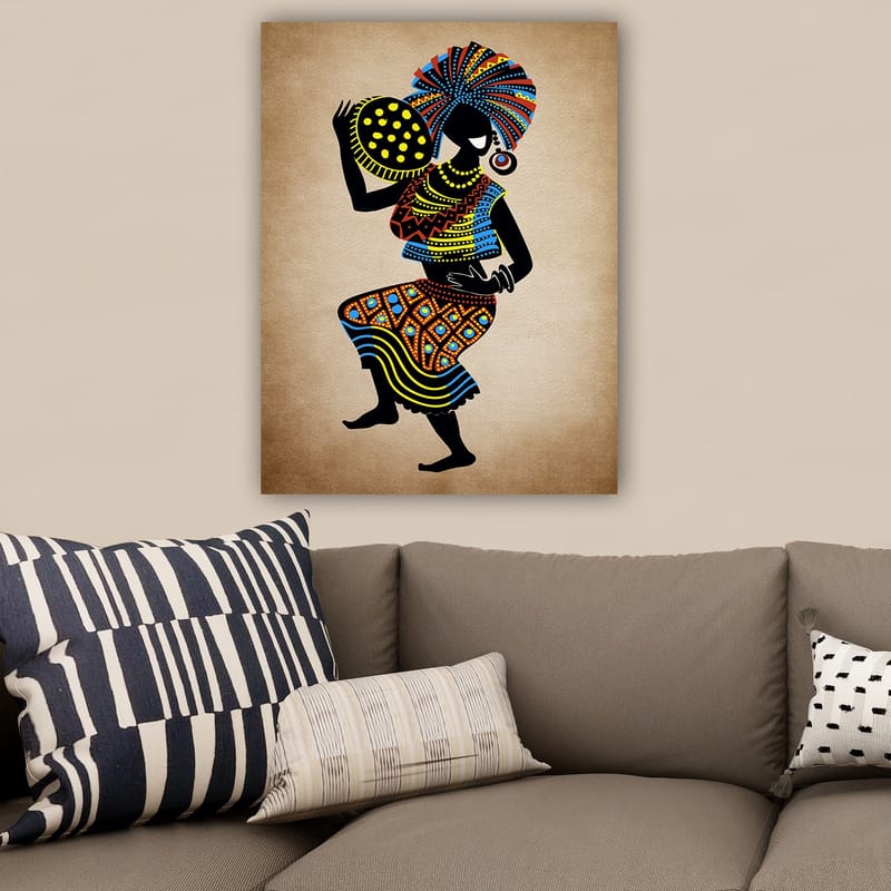Koristeellinen Canvastaulu 70x100 cm - Monivärinen - Sisustustuotteet - Taulu & taide - Canvas-taulu