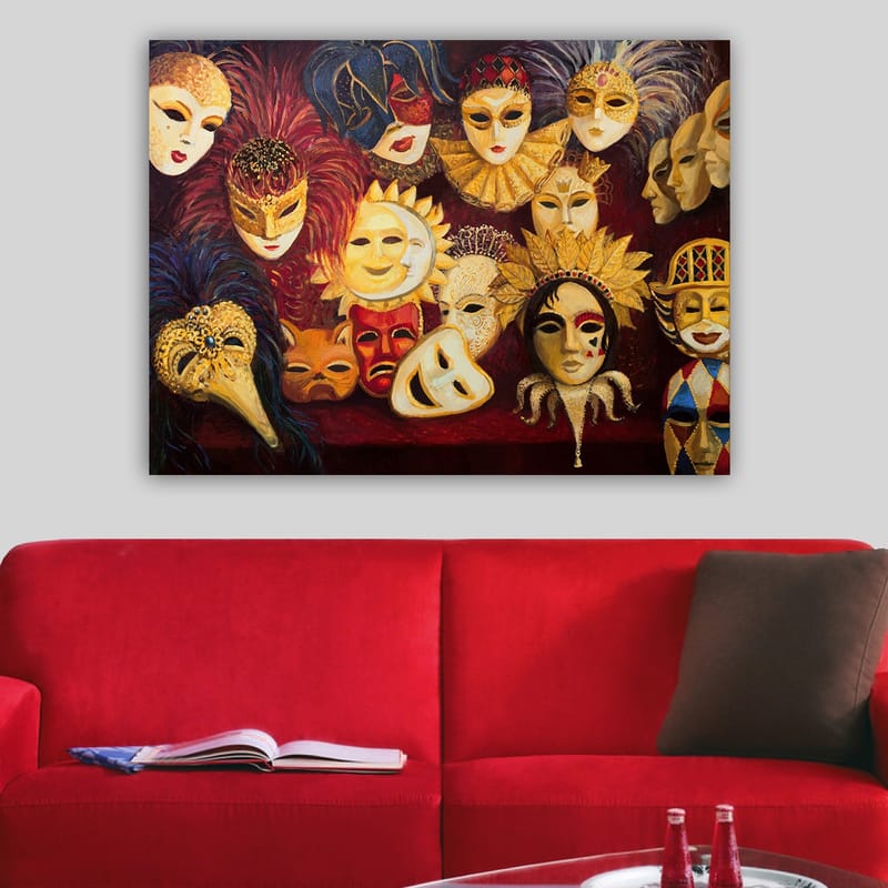 Koristeellinen Canvastaulu 70x100 cm - Monivärinen - Sisustustuotteet - Taulu & taide - Canvas-taulu