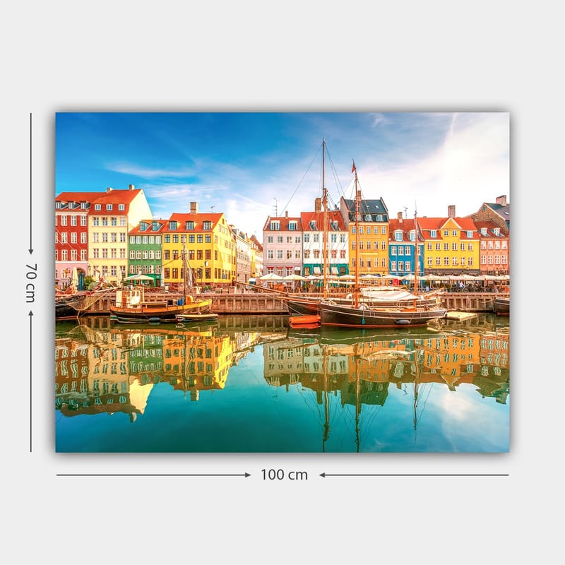 Koristeellinen Canvastaulu 70x100 cm - Monivärinen - Sisustustuotteet - Taulu & taide - Canvas-taulu